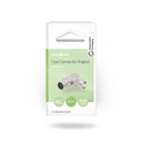 Nedis CSGB40925ME Coax Connector Haaks Vrouwelijk Vernikkeld 75 Ohm 7.0 mm Maximale diameter 2 Stuks 