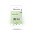 Nedis CSGB41952ME Coax-Adapter F -Coax Vernikkeld 75 Ohm Zilver 