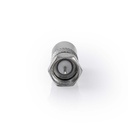 Nedis CSGB41953ME Coax-Adapter F - Coax Vernikkeld 75 Ohm Zilver 