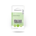 Nedis CSGB41953ME Coax-Adapter F - Coax Vernikkeld 75 Ohm Zilver 
