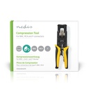 Nedis CSGG49540YE Antennekabel Krimptang BNC/RCA/F Connectors Geel / Zwart