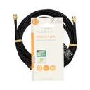 Nedis CSGL02000BK50 Antennekabel | SMA Male | SMA Male | Verguld | 50 Ohm | Enkelvoudig Afgeschermd | 5.00 m | Rond | PVC | Zwart | Label