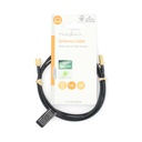 Nedis CSGL02010BK10 Antennekabel SMA Verguld 50 Ohm Enkelvoudig Afgeschermd 1.m Zwart