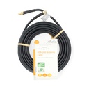 Nedis CSGL02400BK100 Antennekabel SMA Verguld 50 Ohm Dubbel Afgeschermd 10m Zwart