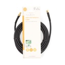 Nedis CSGL02400BK50 Antennekabel SMA Verguld 50 Ohm Dubbel Afgeschermd 5.m Zwart 