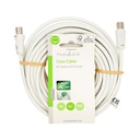 Nedis CSGL40000WT100 Coaxkabel Vernikkeld 90 dB 75 Ohm Dubbel Afgeschermd 10m Wit