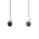 Nedis CSGL40020WT15 Coaxkabel Vernikkeld 120 dB 75 Ohm Viervoudig Afgeschermd 1.5m Wit