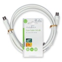 Nedis CSGL40020WT15 Coaxkabel Vernikkeld 120 dB 75 Ohm Viervoudig Afgeschermd 1.5m Wit