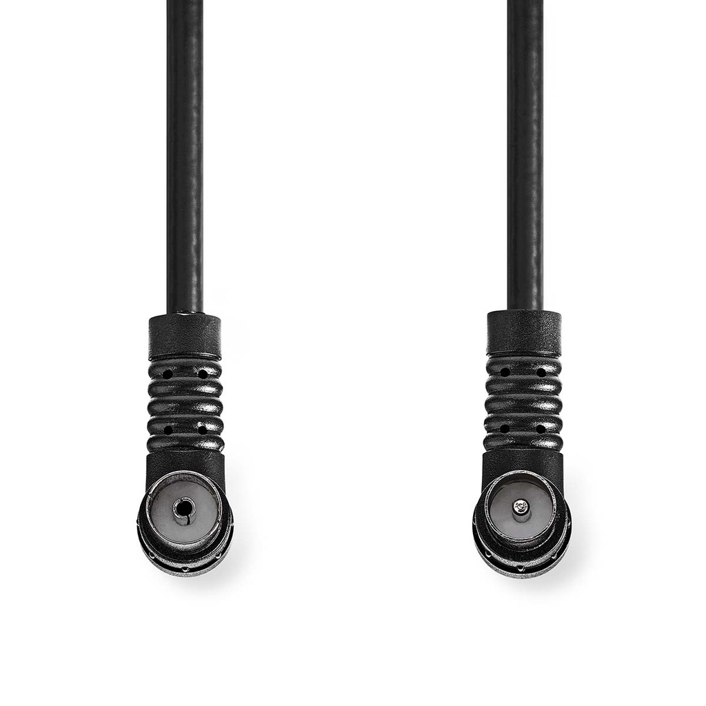 Nedis CSGL40120BK15 Coaxkabe Vernikkeld 120 dB 75 Ohm Viervoudig Afgeschermd 1.m Zwart 