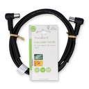 Nedis CSGL40120BK15 Coaxkabe Vernikkeld 120 dB 75 Ohm Viervoudig Afgeschermd 1.m Zwart 