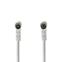 Nedis CSGL40200WT30 Coaxkabel Vernikkeld 90 dB 75 Ohm Dubbel Afgeschermd 3m Wit 