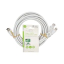 Nedis CSGL4500WT30 Coax- en CAT6-Combikabel Vernikkeld RG58 75 Ohm Dubbel Afgeschermd 3.m Wit 
