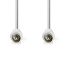 Nedis CSGP40200WT100 Coaxkabel Vernikkeld 90 dB 75 Ohm Dubbel Afgeschermd 10m Wit