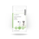 Nedis CSGP40920WT Coax Connector Haaks Vernikkeld 75 Ohm 7.0 mm Maximale diameter Wit 2 Stuks 