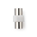Nedis CSGP40941WT Coax-Adapter 2x Coax Vrouwelijk Vernikkeld 75 Ohm Wit