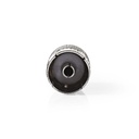 Nedis CSGP40942ME Coax-Adapter Vernikkeld 75 Ohm Zilver