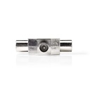 Nedis CSGP40951ME Coax-Splitter Coax - 2x Coax Vrouwelijk 75 Ohm Zilver 