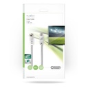 Nedis CSGP41800WT50 Coax-kabel F - Coax Vernikkeld 30 dB 75 Ohm Dubbel Afgeschermd 5m Wit