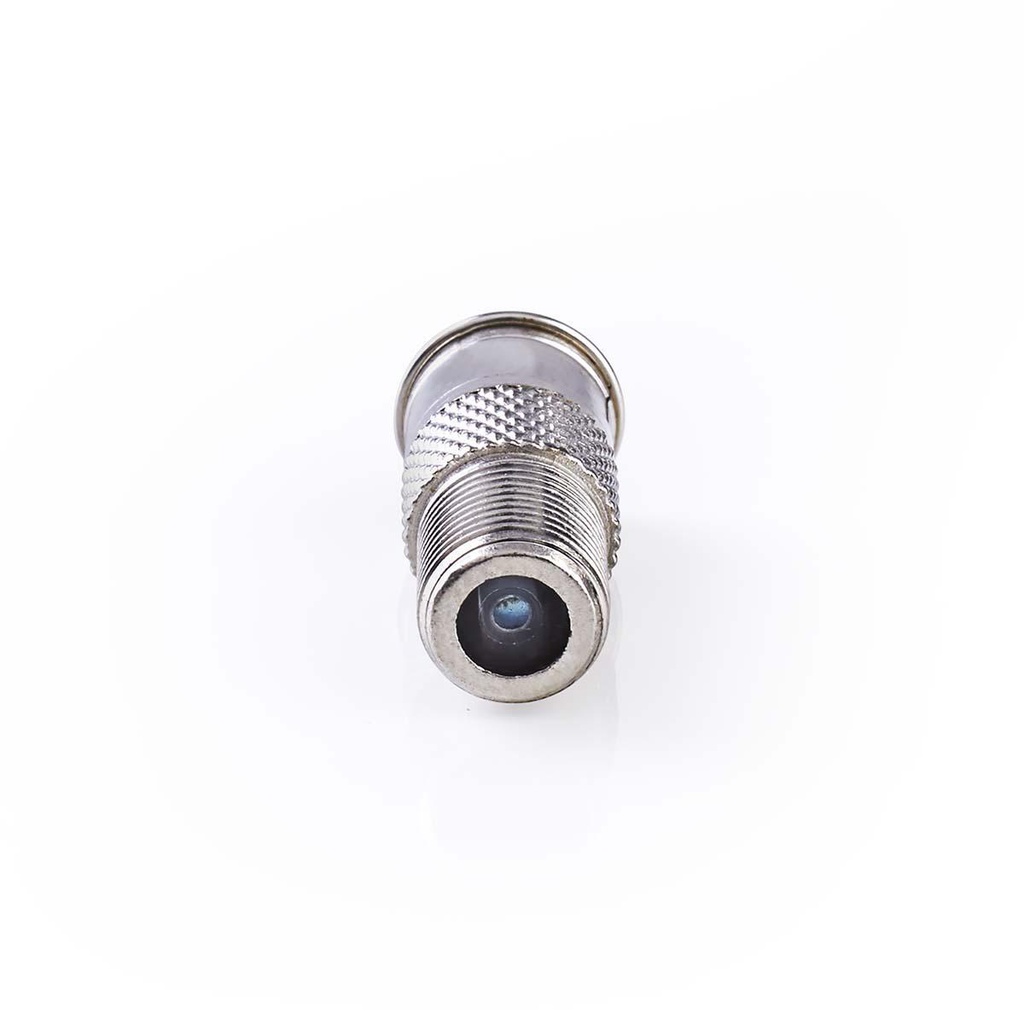 Nedis CSGP41956ME Coax-Adapter F-Quick - F Vernikkeld 75 Ohm Zilver 10 Stuks