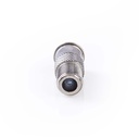 Nedis CSGP41956ME Coax-Adapter F-Quick - F Vernikkeld 75 Ohm Zilver 10 Stuks