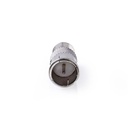 Nedis CSGP41956ME Coax-Adapter F-Quick - F Vernikkeld 75 Ohm Zilver 10 Stuks