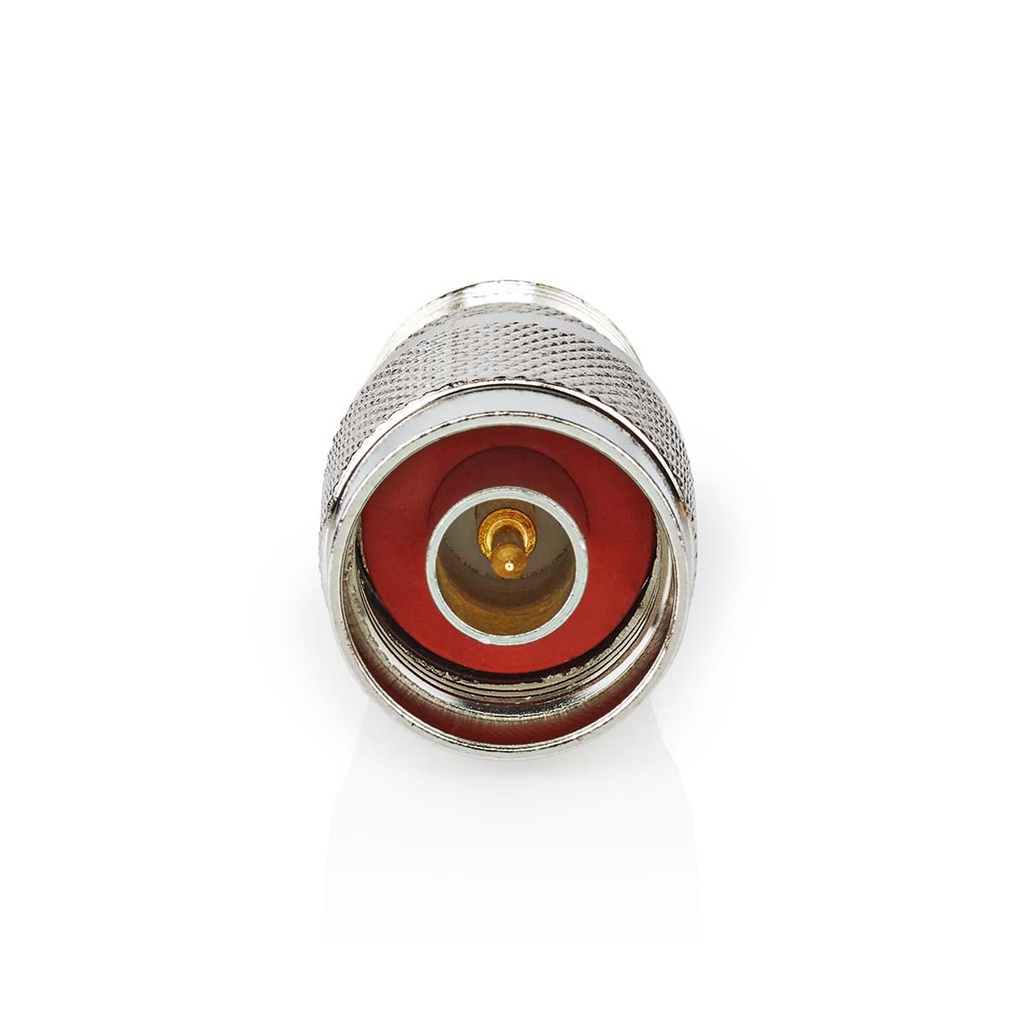 Nedis CSGP42942ME Coax-Adapter N - PL259 Vrouwelijk Vernikkeld 75 Ohm Zilver 10 Stuks