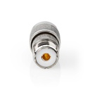 Nedis CSGP42942ME Coax-Adapter N - PL259 Vrouwelijk Vernikkeld 75 Ohm Zilver 10 Stuks