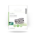 Nedis CSGP42942ME Coax-Adapter N - PL259 Vrouwelijk Vernikkeld 75 Ohm Zilver 10 Stuks