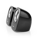 Nedis CSPR10020BK PC-Speakers 12 W 3,5 mm Jack USB Gevoed Zwart