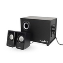 Nedis CSPR10021BK PC-Speakers 33 W 3,5 mm Jack USB Gevoed Subwoofer Zwart
