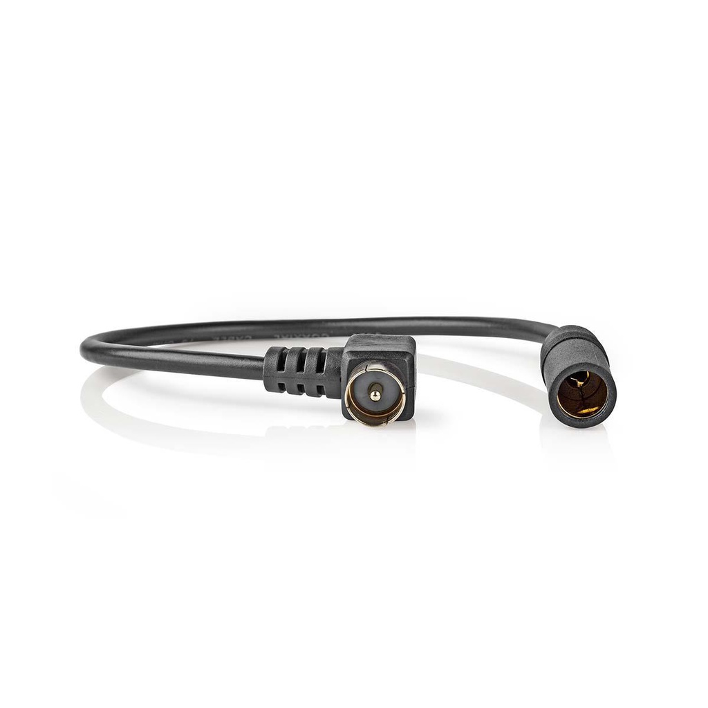 Nedis CSVC41980BK025 Kabel voor Auto-Antenne Vernikkeld 30cm Zwart 