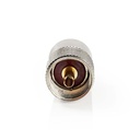 Nedis CSVC43900ME PL259-Connector Vernikkeld 50 Ohm Diameter kabelinvoer: 6.0 mm Zilver 25 Stuks