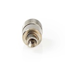 Nedis CSVC43900ME PL259-Connector Vernikkeld 50 Ohm Diameter kabelinvoer: 6.0 mm Zilver 25 Stuks