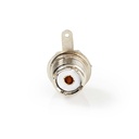 Nedis CSVC43910ME PL259-Connector Vernikkeld 75 Ohm Diameter kabelinvoer: 5.0 mm Zilver 25 Stuks 