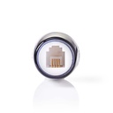 Nedis CTGB90950BK Anti-Twist Telecom-Adapter | Type Aansluiting: RJ10 | Type adapter: Adapter | PVC | Transparant / Zwart