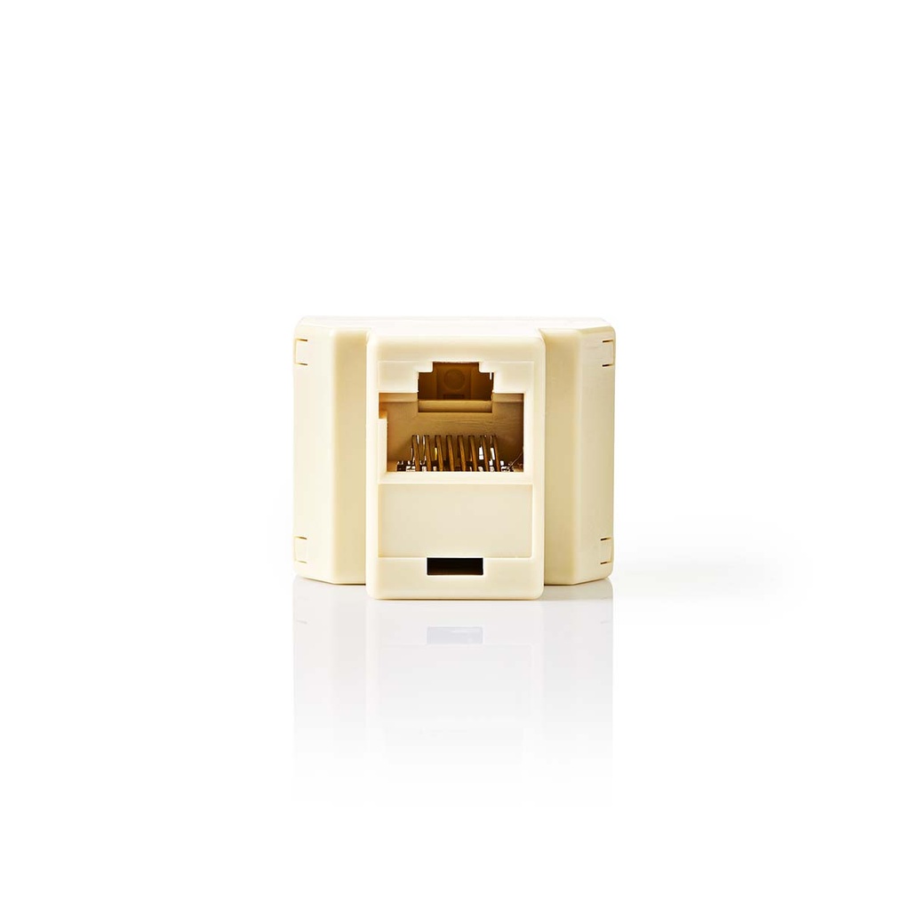 Nedis CTGB90991IY Telecom-Netwerksplitter RJ45 - 2x RJ45 Verguld Ivoor