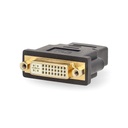 Nedis CVBW34910AT HDMI-Adapter HDMI - DVI-D 24+1-Pins Vrouwelijk Verguld Zwart