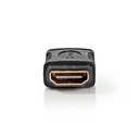 Nedis CVGB34900BK HDMI-Adapter 2x HDMI Vrouwelijk Verguld Zwart 