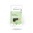 Nedis CVGB34901BK HDMI™-Adapter | HDMI™ Connector | HDMI™ Output | Verguld | 90° Gehoekt | ABS | Zwart | 1 Stuks | Doos