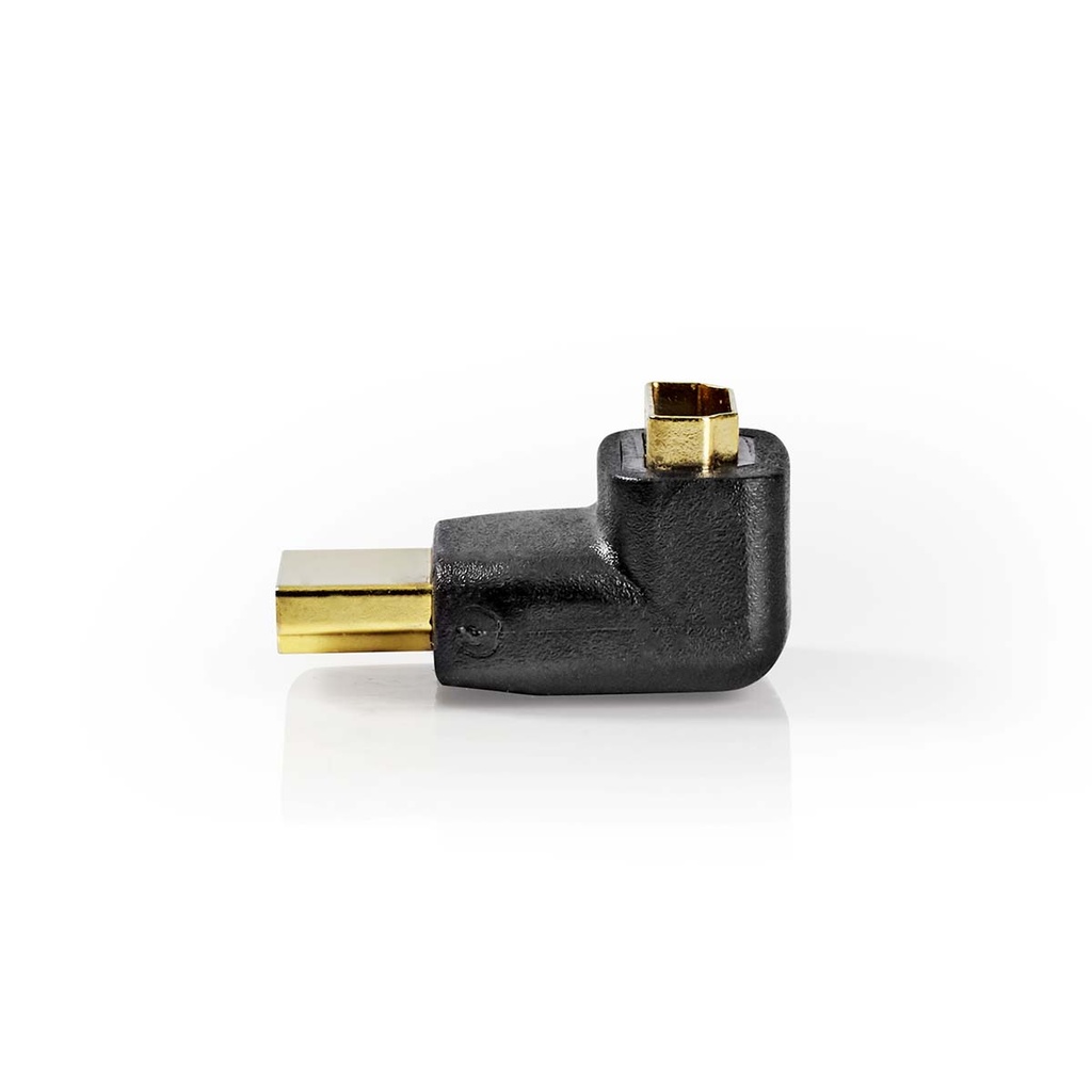 Nedis CVGB34902BK HDMI-Adapter Verguld 270° Haaks Zwart