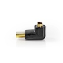 Nedis CVGB34902BK HDMI-Adapter Verguld 270° Haaks Zwart