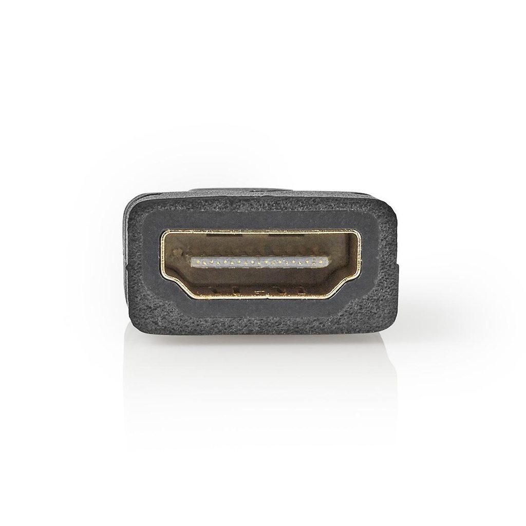 Nedis CVGB34906BK HDMI 1.4-Adapter Mini-HDMI - HDMI Vrouwelijk Verguld Zwart 