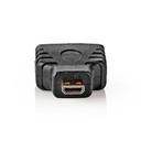 Nedis CVGB34907BK HDMI 1.4-Adapter Micro-HDMI - HDMI Vrouwelijk Zwart 
