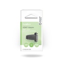 Nedis CVGB34911BK HDMI 1.4-Adapter HDMI - DVI-D 24+1-Pins Vrouwelijk Vernikkeld Zwart
