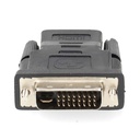 Nedis CVGB34912BK HDMI 1.4-Adapter  DVI-D 24+1-Pins -HDMI Vrouwelijk Vernikkeld Zwart