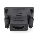 Nedis CVGB34912BK HDMI 1.4-Adapter  DVI-D 24+1-Pins -HDMI Vrouwelijk Vernikkeld Zwart