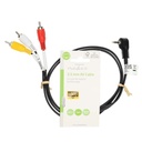 Nedis CVGL22400BK10 Audio-Videokabel 3,5 mm Jack - 3x RCA Vernikkeld 1m Zwart