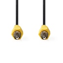 Nedis CVGL24100BK100 Composiet Videokabel RCA Vernikkeld 480p 10m Zwart