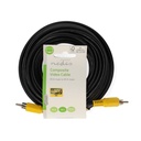 Nedis CVGL24100BK100 Composiet Videokabel RCA Vernikkeld 480p 10m Zwart