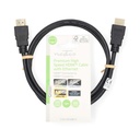 Nedis CVGL34050BK10 ​​HDMI 2.0-Kabel met Ethernet 4K@60Hz 18 Gbps 1m Zwart 